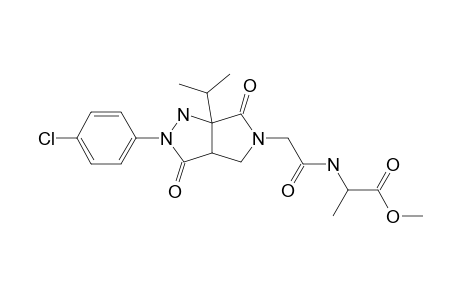 METHYL-2-[2-[2-(4-CHLOROPHENYL)-6A-ISOPROPYL-3,6-DIOXOHEXAHYDROPYRROLO-[3,4-C]-PYRAZOL-5(1H)-YL]-ACETAMIDO]-PROPANOATE;DIASTEREOMER-A
