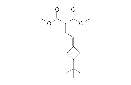 Dimethyl [2'-(3"-t-butylcyclobutylidene)ethyl]malonate