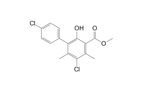 Methyl 5-chloro-4,6-dimethyl-3-(4-chlorophenyl)salicylate
