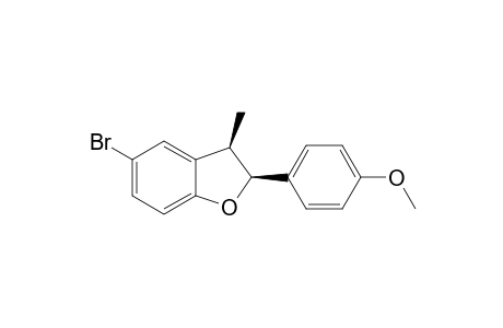 (2S,3R)-5-bromanyl-2-(4-methoxyphenyl)-3-methyl-2,3-dihydro-1-benzofuran