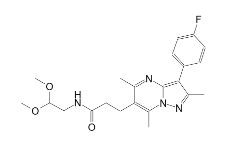 pyrazolo[1,5-a]pyrimidine-6-propanamide, N-(2,2-dimethoxyethyl)-3-(4-fluorophenyl)-2,5,7-trimethyl-