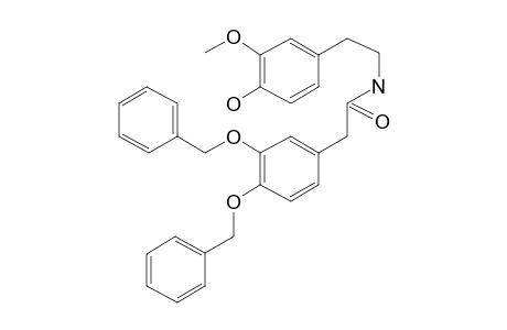 Benzeneethanamine, N-[[3,4-dibenzyloxyphenyl]acetyl]-4-hydroxy-3-methoxy-