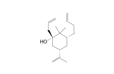 3-(3-Butenyl)-2,2-dimethyl-5-(2-allyl)-1-(prop-2-enyl)cyclohexanol