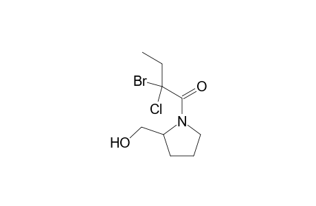 2-(Hydroxymethyl)-1-(2"-bromo-2"-chlorobutanoyl)pyrrolidine
