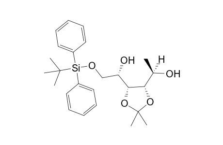 (S)-2-(tert-Butyl-diphenyl-silanyloxy)-1-[(4R,5S)-5-((R)-1-hydroxy-ethyl)-2,2-dimethyl-[1,3]dioxolan-4-yl]-ethanol