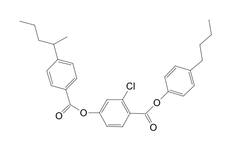 4-Butylphenyl 2-chloro-4-((4-(pentan-2-yl)benzoyl)oxy)benzoate