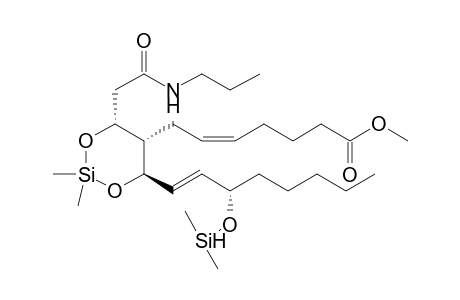 11-Dehydrothromboxane B2 methyl ester 11-n-propylamide-15-dimethylhydrogensilyl-9,12-cyclicdimethylsilylene dev