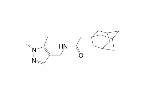 2-(1-adamantyl)-N-[(1,5-dimethyl-1H-pyrazol-4-yl)methyl]acetamide