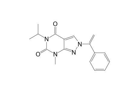 7-METHYL-5-ISOPROPYL-2-BENZYLVINYL-PYRAZOLO-[3,4-D]-PYRIMIDINE-4,6(5H,7H)-DIONE