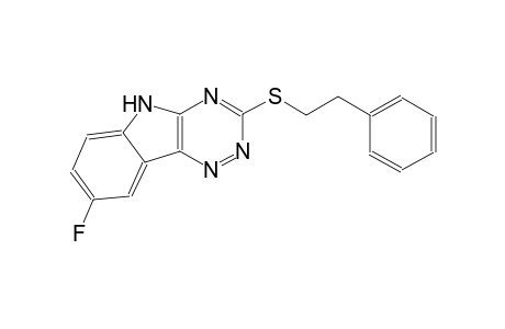 5H-[1,2,4]triazino[5,6-b]indole, 8-fluoro-3-[(2-phenylethyl)thio]-