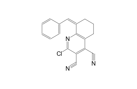 3,4-quinolinedicarbonitrile, 2-chloro-5,6,7,8-tetrahydro-8-(phenylmethylene)-, (8Z)-