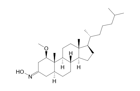 (Z)-1.beta.-Methoxy-5.alpha.-cholestan-3-one oxime