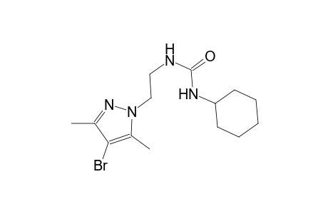 N-[2-(4-bromo-3,5-dimethyl-1H-pyrazol-1-yl)ethyl]-N'-cyclohexylurea