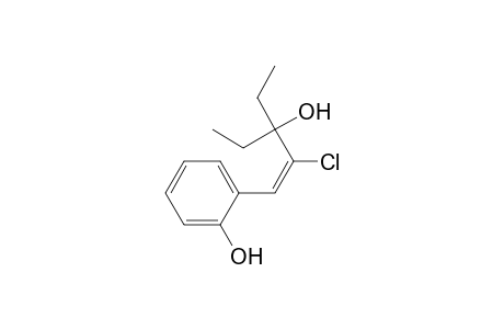 (E)-2-Chloro-1-(o-hydroxyphenyl)-3-ethylpent-1-en-3-ol