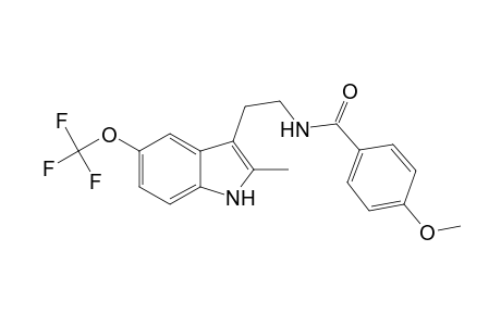 4-Methoxy-N-[2-[2-methyl-5-(trifluoromethoxy)-1H-indol-3-yl]ethyl]benzamide