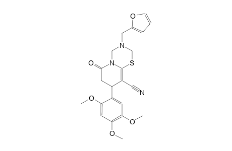 2H,6H-pyrido[2,1-b][1,3,5]thiadiazine-9-carbonitrile, 3-(2-furanylmethyl)-3,4,7,8-tetrahydro-6-oxo-8-(2,4,5-trimethoxyphenyl)-