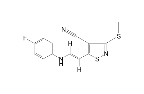 trans-5-[2-(p-FLUOROANILINO)VINYL]-3-(METHYLTHIO)-4-ISOTHIAZOLECARBONITRILE