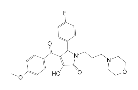 2H-pyrrol-2-one, 5-(4-fluorophenyl)-1,5-dihydro-3-hydroxy-4-(4-methoxybenzoyl)-1-[3-(4-morpholinyl)propyl]-