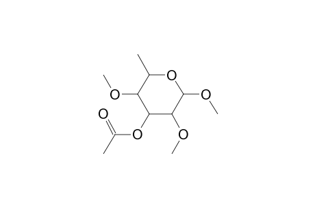 Methyl 3-O-acetyl-6-deoxy-2,4-di-O-methylhexopyranoside