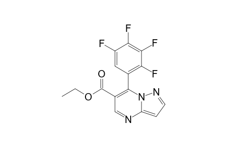 7-TETRAFLUOROPHENYL-6-ETHOXYCARBONYLPYRAZOLO-[1,5-A]-PYRIMIDINE