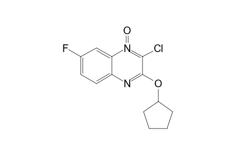 2-Chloro-3-(cyclopentyloxy)-7-fluoroquinoxaline 1-Oxide