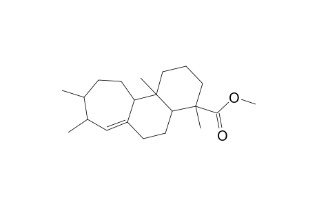 1H-Cyclohepta[a]naphthalene-4-carboxylic acid, 2,3,4,4a,5,6,8,9,10,11,11a,11b-dodecahydro-4,8,9,11b-tetramethyl-, methyl ester