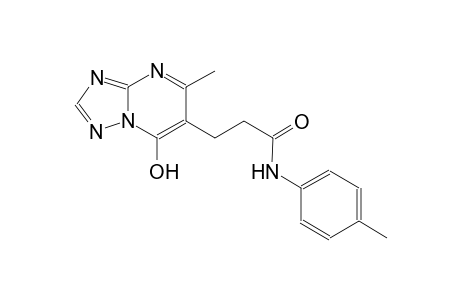 [1,2,4]triazolo[1,5-a]pyrimidine-6-propanamide, 7-hydroxy-5-methyl-N-(4-methylphenyl)-