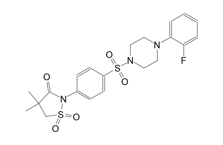 3-isothiazolidinone, 2-[4-[[4-(2-fluorophenyl)-1-piperazinyl]sulfonyl]phenyl]-4,4-dimethyl-, 1,1-dioxide