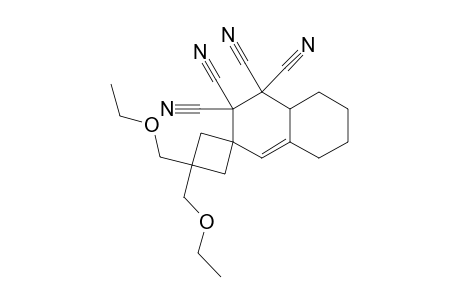 3,3-Bis(ethoxymethyl)-5',6',7',8'-tetrahydro-3'H-spiro[cyclobutane-1,2'-naphthalene]-3',3',4',4'(4a'H)-tetracarbonitrile