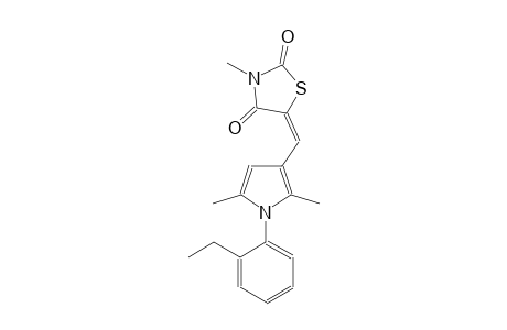 2,4-thiazolidinedione, 5-[[1-(2-ethylphenyl)-2,5-dimethyl-1H-pyrrol-3-yl]methylene]-3-methyl-, (5E)-