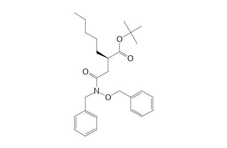 (R)-(+)-TERT.-BUTYL-2-(N-BENZYL-N-BENZYLOXYCARBAMOYLMETHYL)-HEPTANOATE