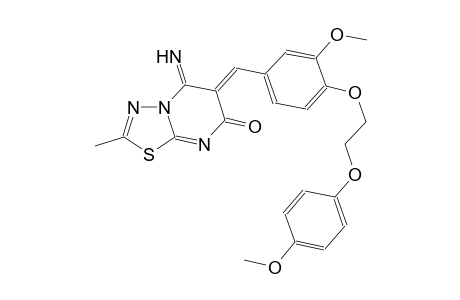 7H-[1,3,4]thiadiazolo[3,2-a]pyrimidin-7-one, 5,6-dihydro-5-imino-6-[[3-methoxy-4-[2-(4-methoxyphenoxy)ethoxy]phenyl]methylene]-2-methyl-, (6Z)-