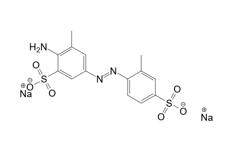 Benzenesulfonic acid, 2-amino-3-methyl-5-[(2-methyl-4-sulfophenyl)azo]-, disodium salt