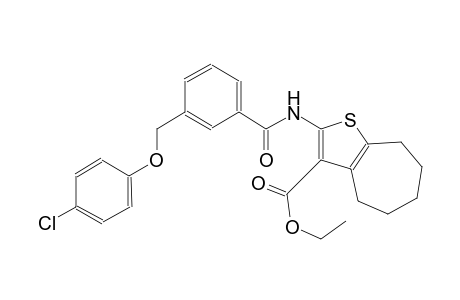 ethyl 2-({3-[(4-chlorophenoxy)methyl]benzoyl}amino)-5,6,7,8-tetrahydro-4H-cyclohepta[b]thiophene-3-carboxylate