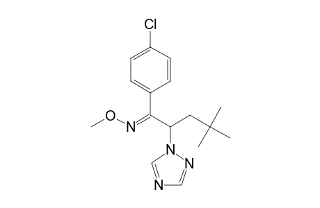 1-Pentanone, 1-(4-chlorophenyl)-4,4-dimethyl-2-(1H-1,2,4-triazol-1-yl)-, O-methyloxime