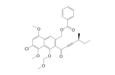 (S)-3-Benzoyloxymethyl-7-chloro-5,8-dimethoxy-1-(methoxymethoxy)-2-(4-methylhex-2-ynoyl)naphthalene