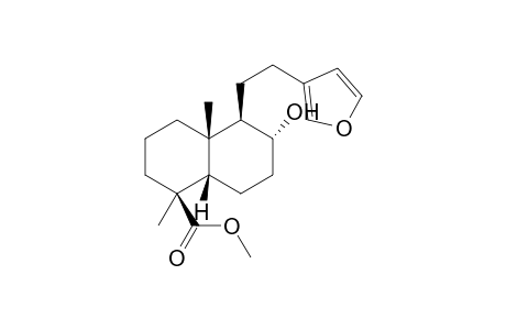 Methyl (8R)-hydroxy-17-nor-15,16-epoxy-13(16),14-labdadien-18-oate