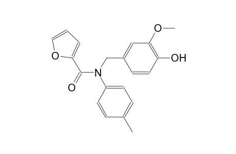 N-(4-hydroxy-3-methoxybenzyl)-N-(4-methylphenyl)-2-furamide