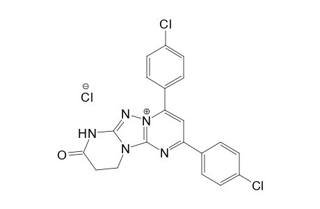 2,4-Bis(4-chlorophenyl)-8-oxo-7,8,9,10-tetrahydro[1,2,4]triazolo[1,5-a:4,3-a0]dipyrimidin-5-ium chloride