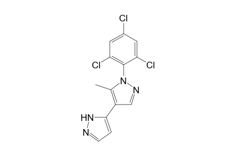 4,5'-Bipyrazole, 1-(2,4,6-trichlorophenyl)-5-methyl-