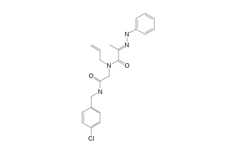 (E)-N-ALLYL-N-[2-(4-CHLOROBENZYLAMINO)-2-OXOETHYL]-2-(2-PHENYLHYDRAZONO)-PROPANAMIDE