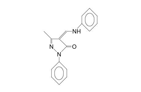 2-Phenyl-4-(anilino-methylidene)-5-methyl-3(2H)-pyrazolone