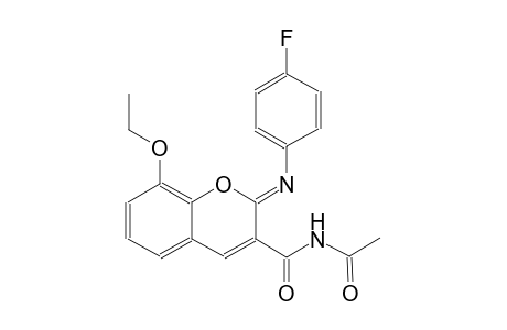N-({(2Z)-8-ethoxy-2-[(4-fluorophenyl)imino]-2H-chromen-3-yl}carbonyl)acetamide