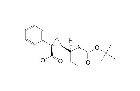 (1S,2R)-1-PHENYL-2-[(S)-1-TERT.-BUTOXYCARBONYLAMINOPROPYL]-CYCLOPROPANECARBOXYLIC-ACID