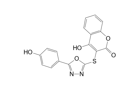 4-Hydroxy-3-((5-(4-hydroxyphenyl)-1,3,4-oxadiazol-2-yl) thio)-2H-chromen-2-one