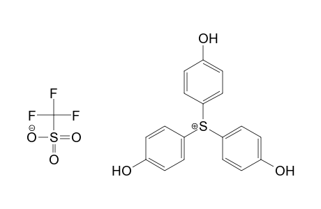 Methanesulfonic acid, trifluoro-, ion(1-), tris(4-hydroxyphenyl)sulfoniumCM 1Sulfonium, tris(4-hydroxyphenyl)-, salt with trifluoromethanesulfonic acid, (1:1