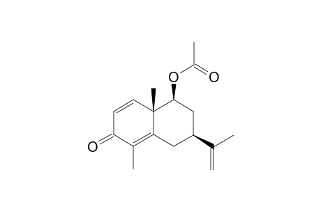 1-Acetoxy-3-(1'-methyl-1'-ethenyl)-5,8a-dimethyl-1,2,3,4,6,8a-hexahydronaphthalen-6-one