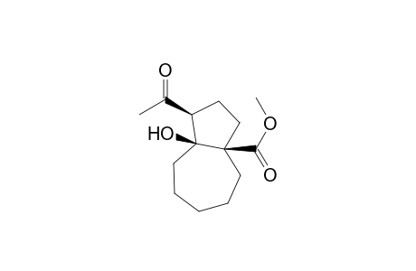 Methyl (1S*,3aR*,8aS*)-1-acetyloctahydro-8a-hydroxy-3a(1H)-azulenecarboxylate
