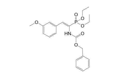(E)-Benzyl 1-(diethoxyphosphoryl)-2-(3-methoxyphenyl)vinylcarbamate