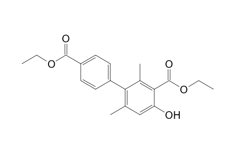 Diethyl 4-hydroxy-2,6-dimethylbiphenyl-3,4'-dicarboxylate